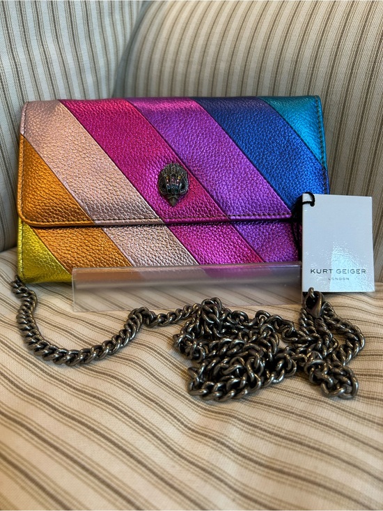 Kurt Geiger Handbags - Kurt Geiger London Kensington Rainbow Wallet Crossbody Bag NWT